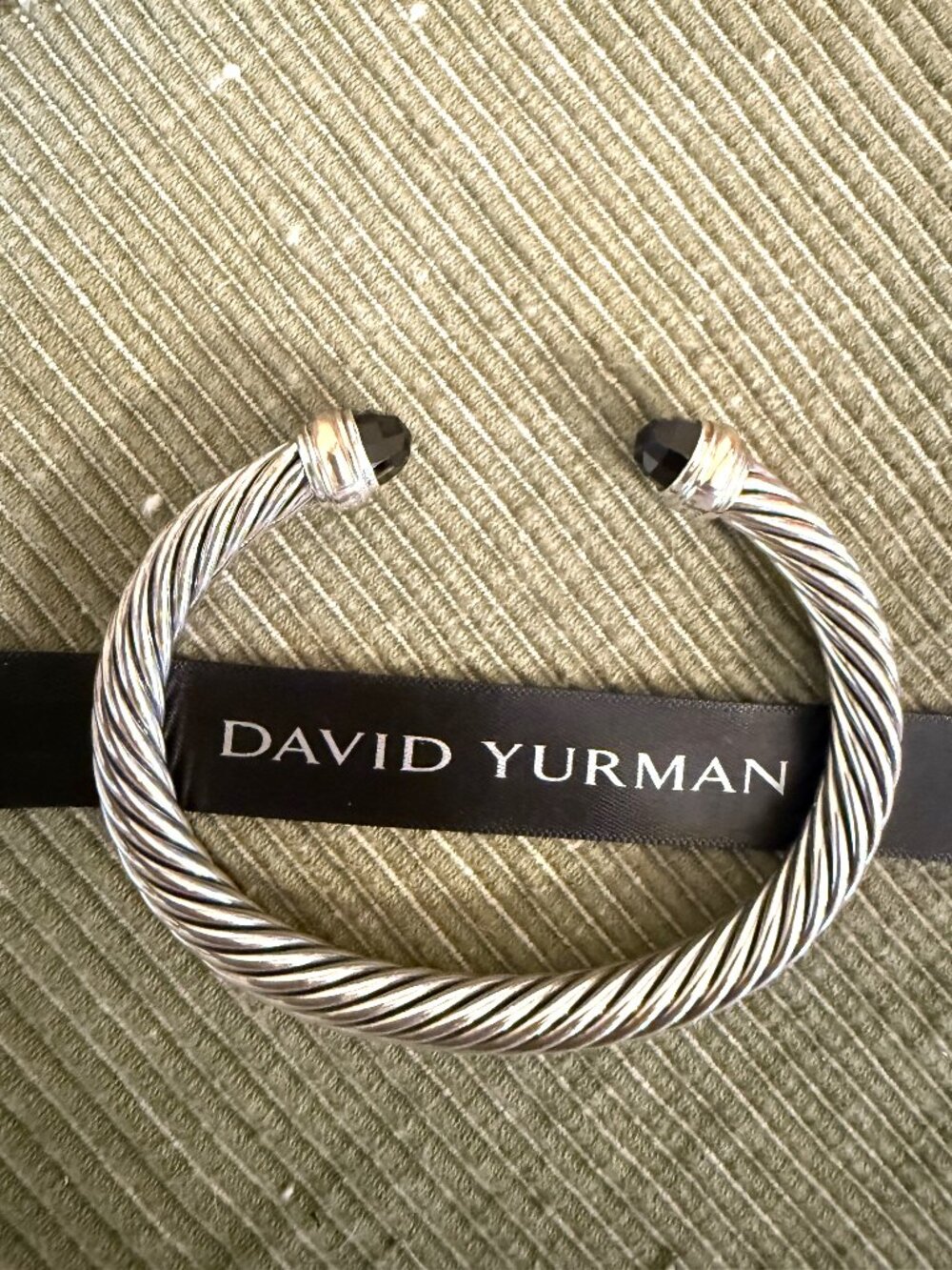 David Yurman Classic Cable Bracelet 7mm - Black Onyx